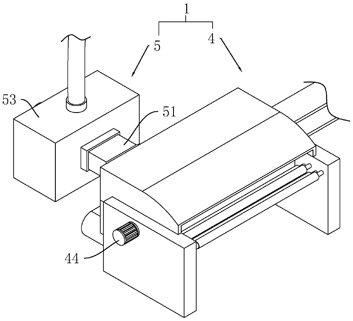 Method and device for extracting collagen fibers by using waste finished leather