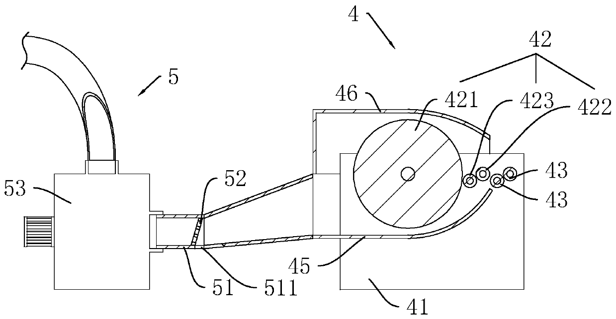 Method and device for extracting collagen fibers by using waste finished leather