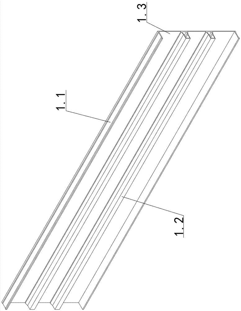 An aluminum alloy formwork trapezoidal section profile and its unit formwork structure