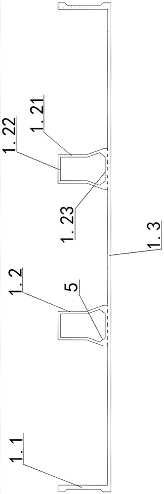 An aluminum alloy formwork trapezoidal section profile and its unit formwork structure