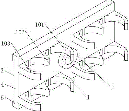 Wire pipe or wire slot buckle and mounting method