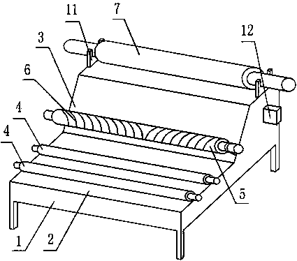 Cloth rolling machine facilitating rolled cloth length reading