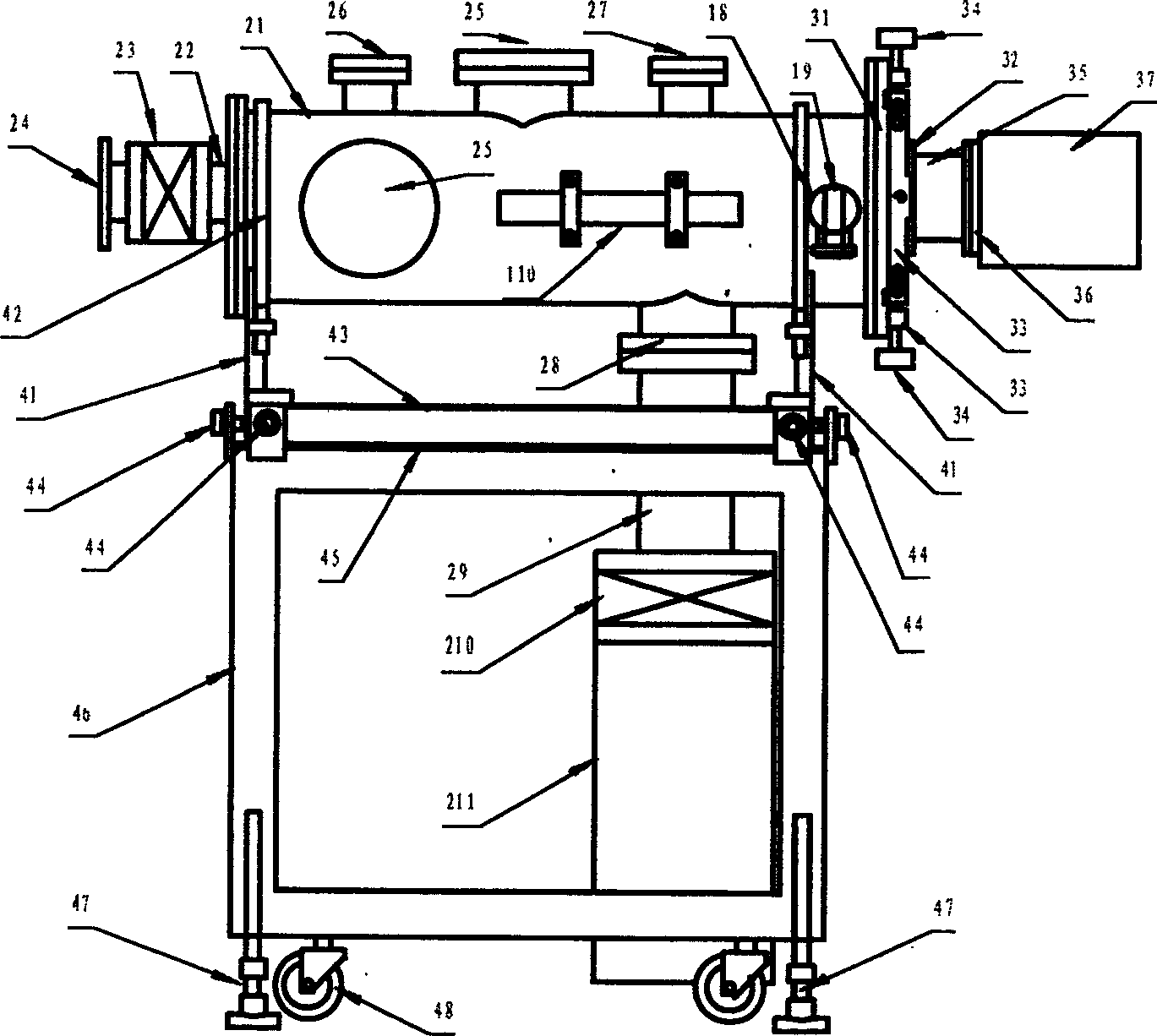 Glancing incidence flat field spectrometer