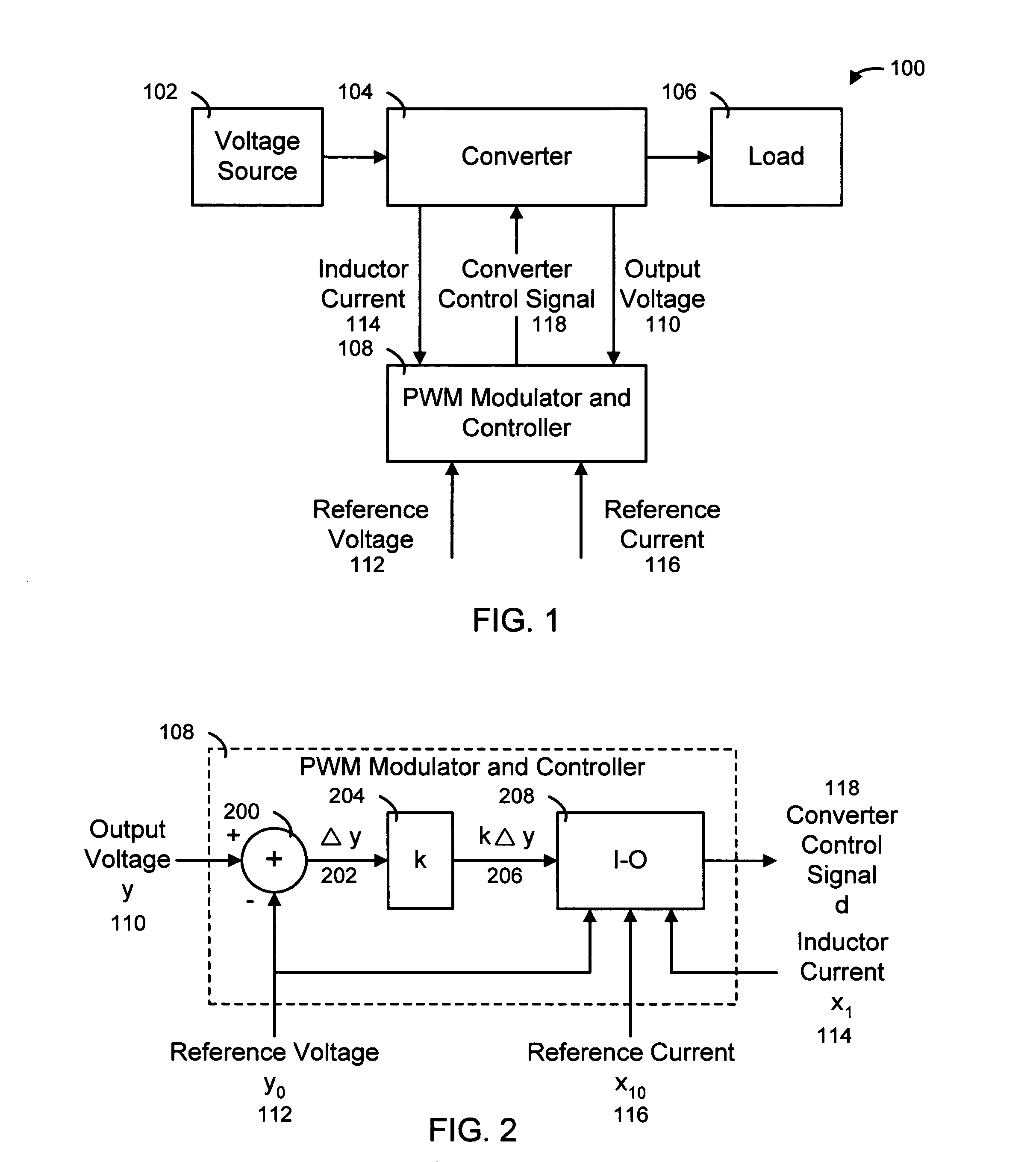 System, method and apparatus for controlling converters using input-output linearization