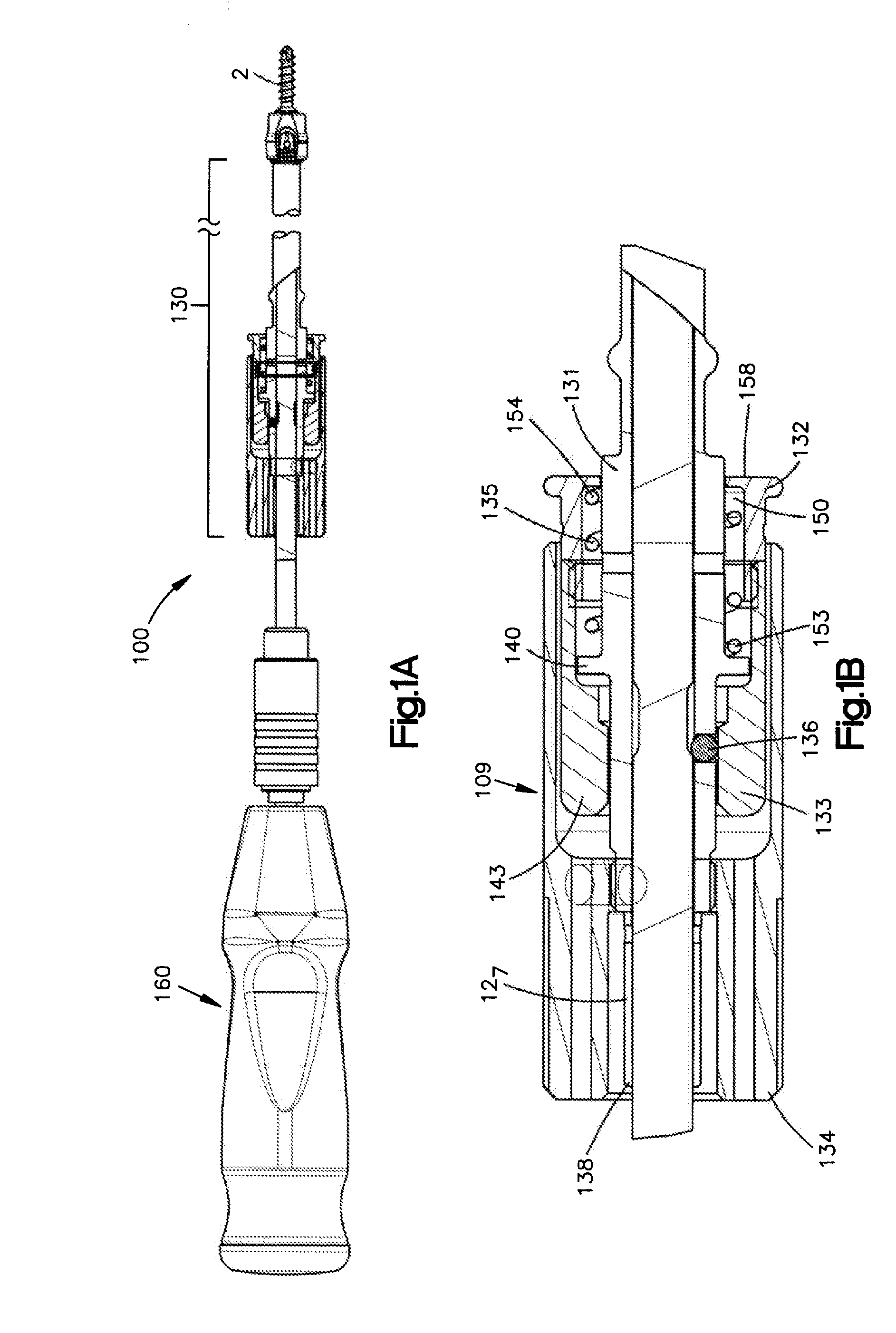 Push-off driver and method for inserting bone screws