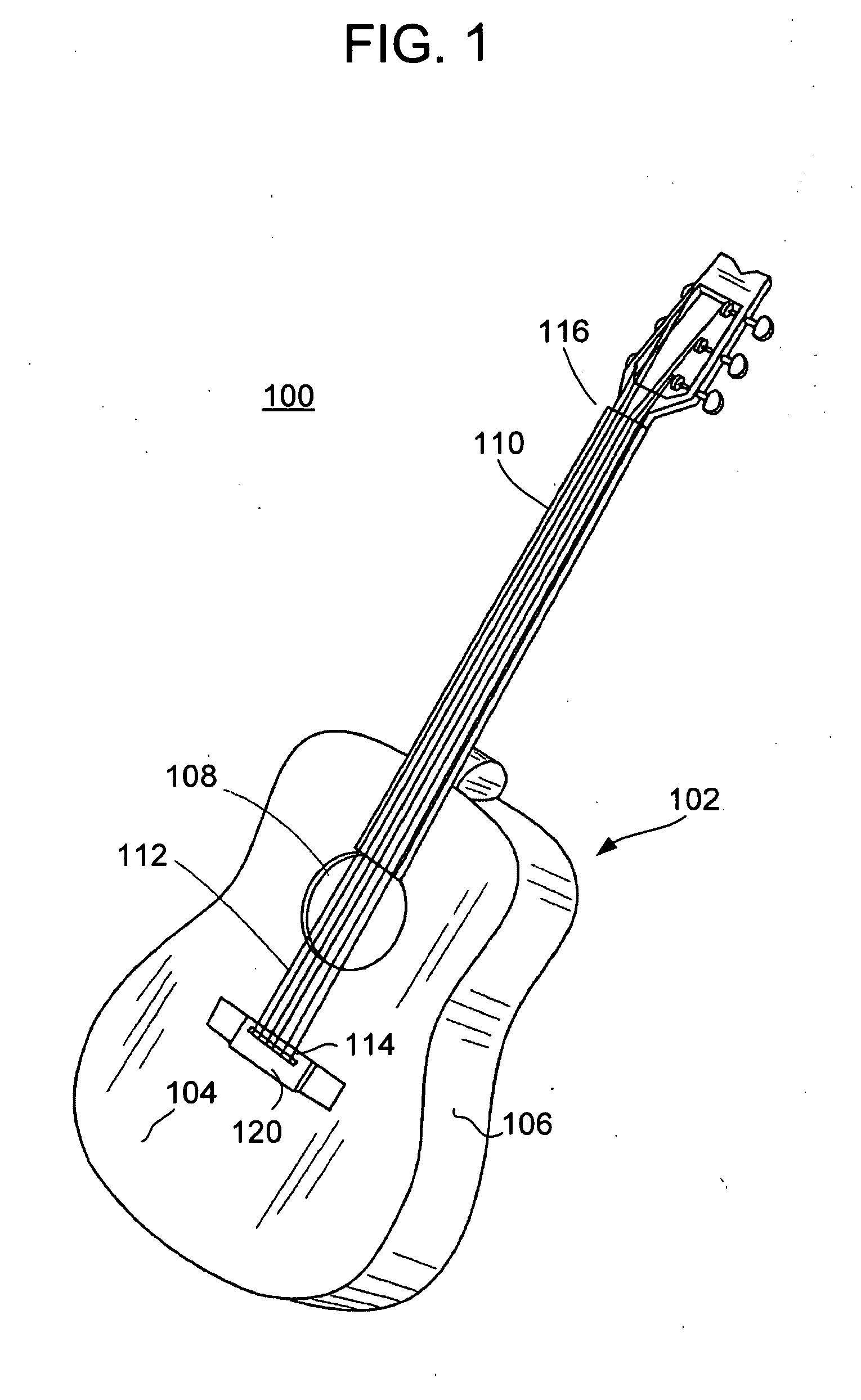 Acoustic Guitar With Resonators Augmenters Disposed Therein