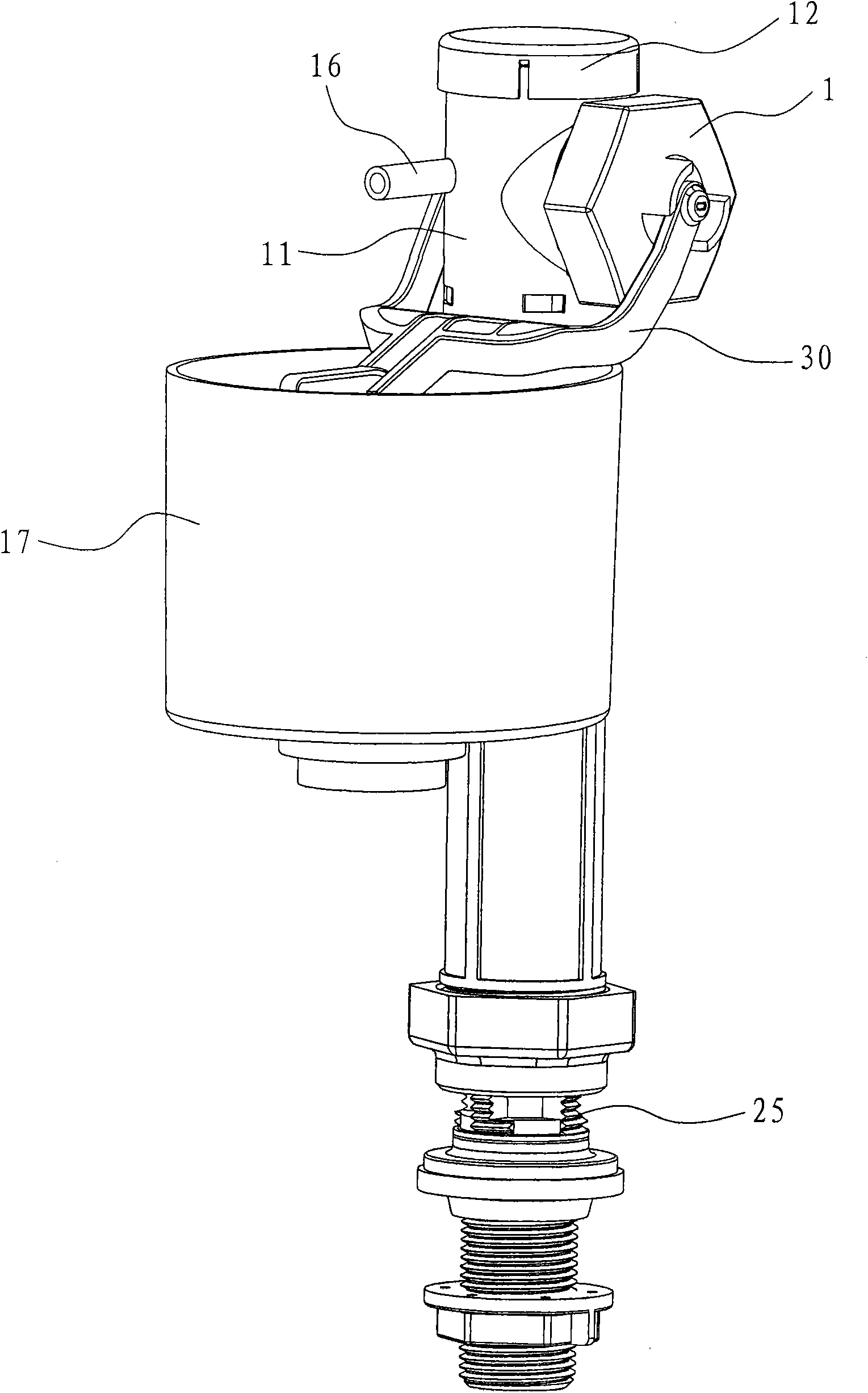 Pedestal pan magnetized water inlet valve