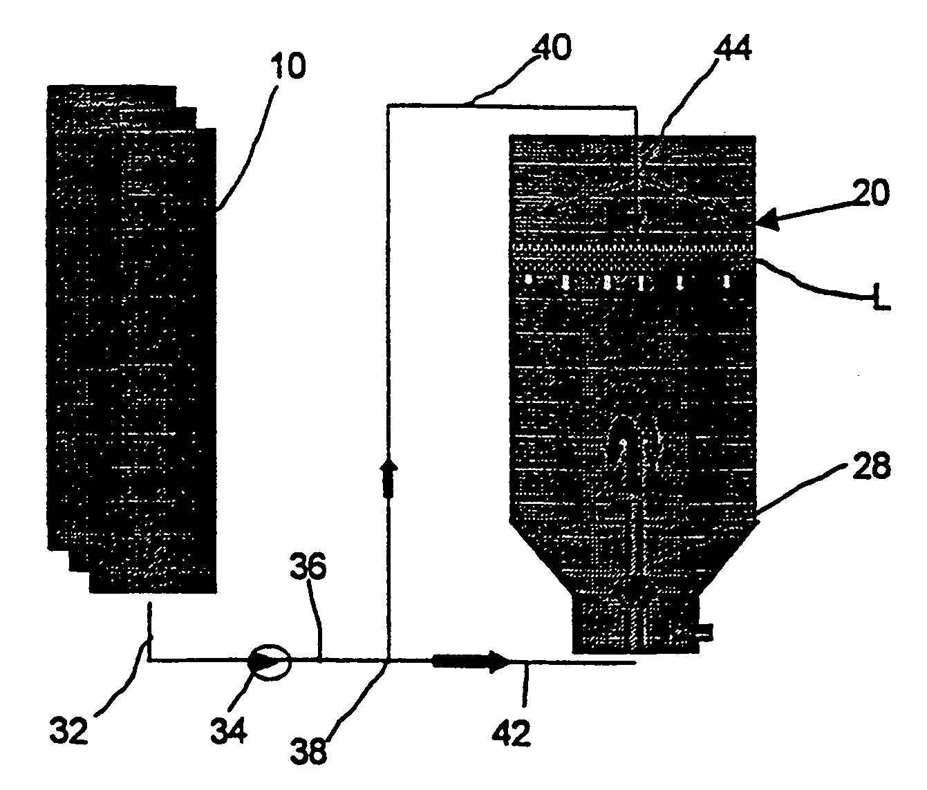 Process for feeding pulp into a blow tank or storage tank