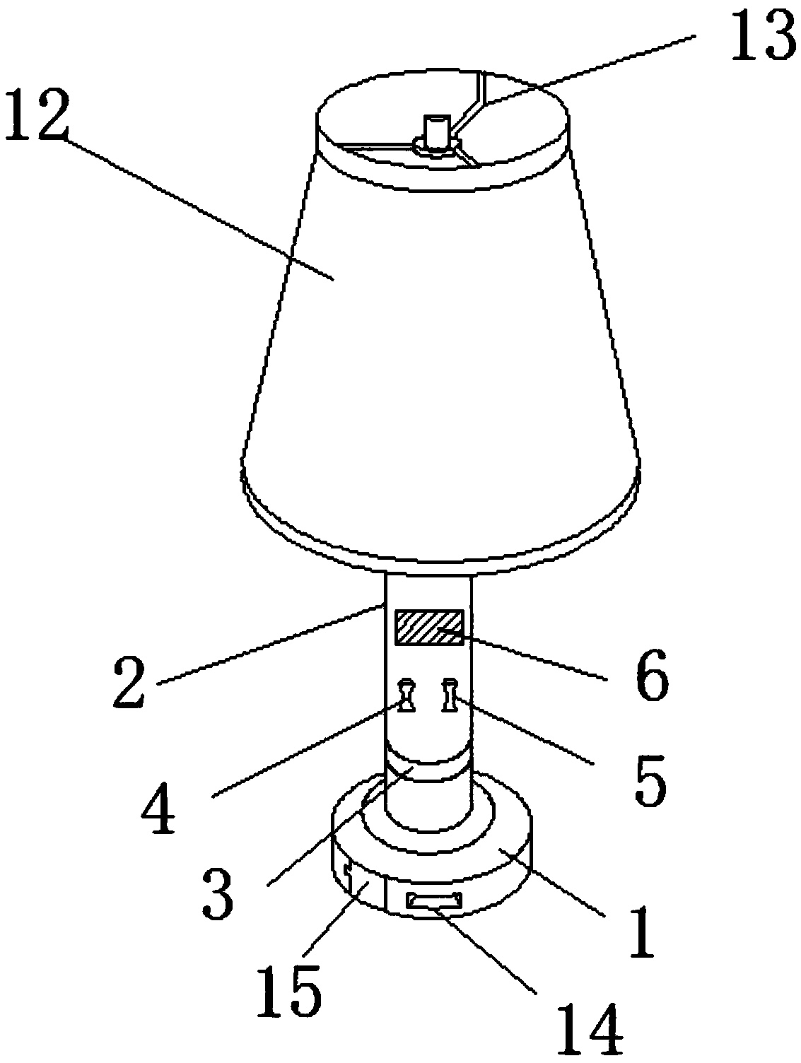 Acoustic control decorative night lamp with anti-explosion function