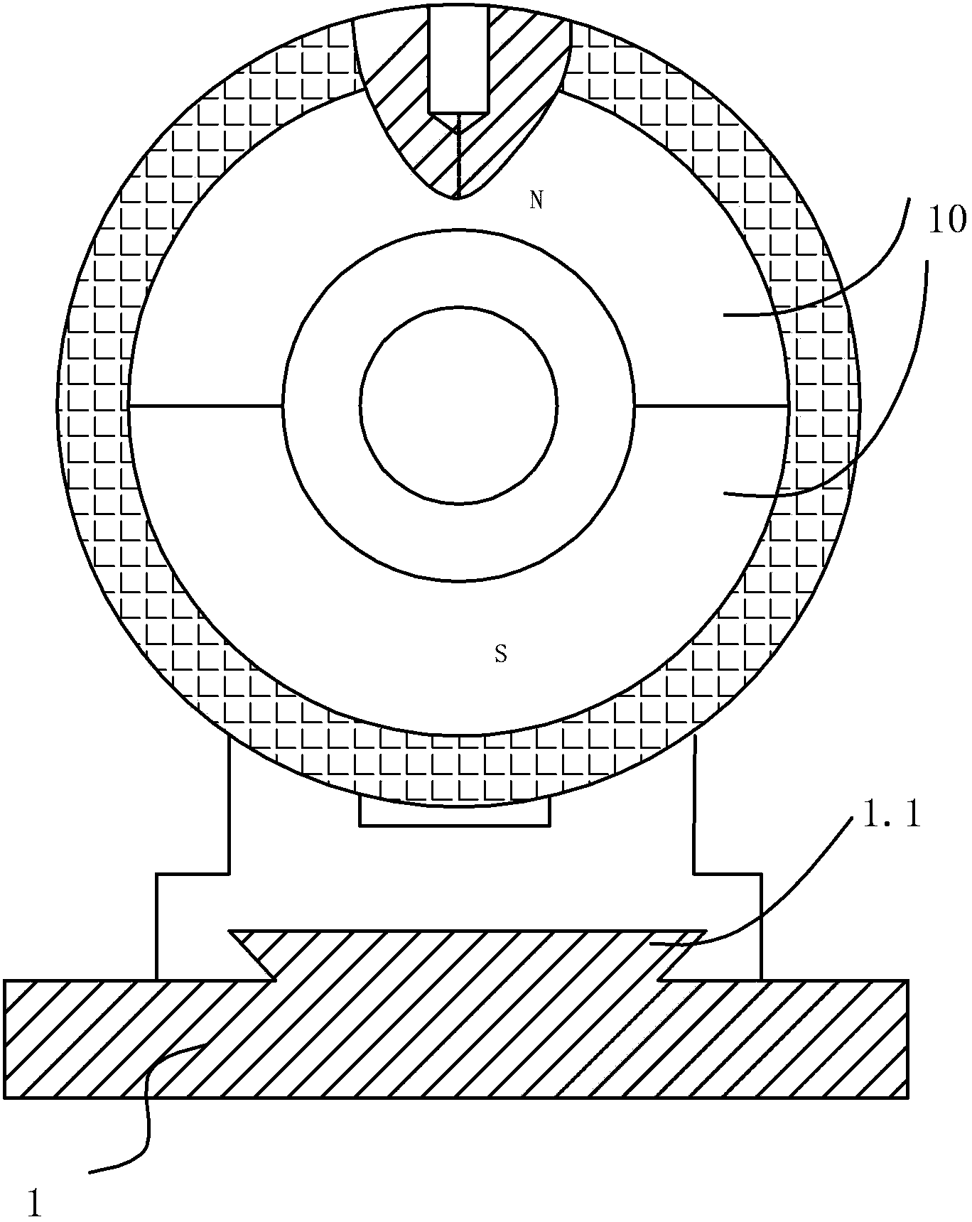 Tensioning device of underwater diamond wire sawing machine