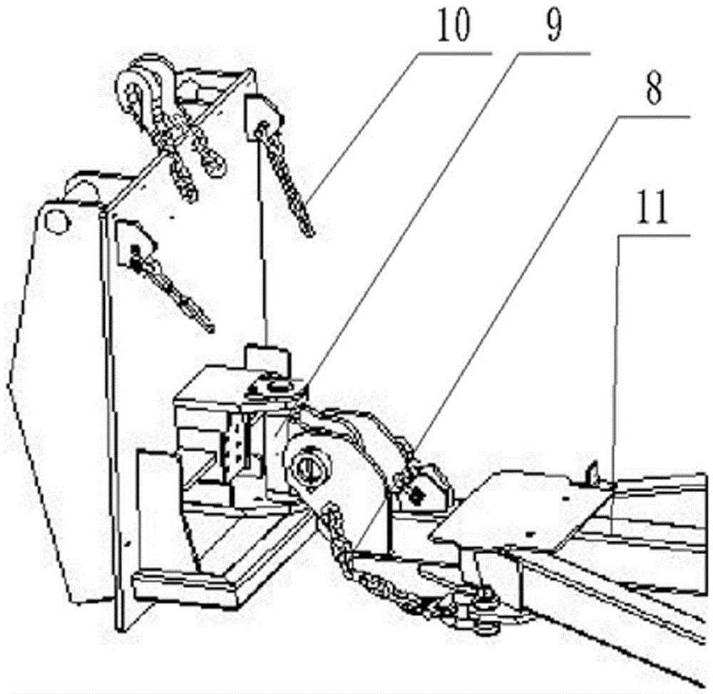 Quick-changing tipping trailer for thin seam