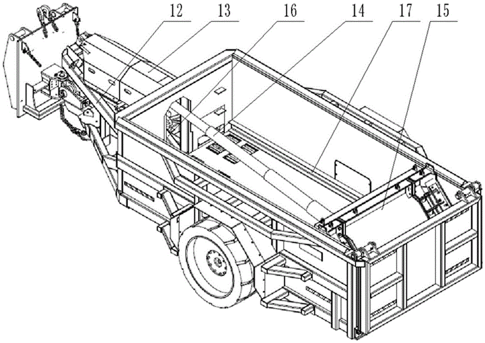 Quick-changing tipping trailer for thin seam