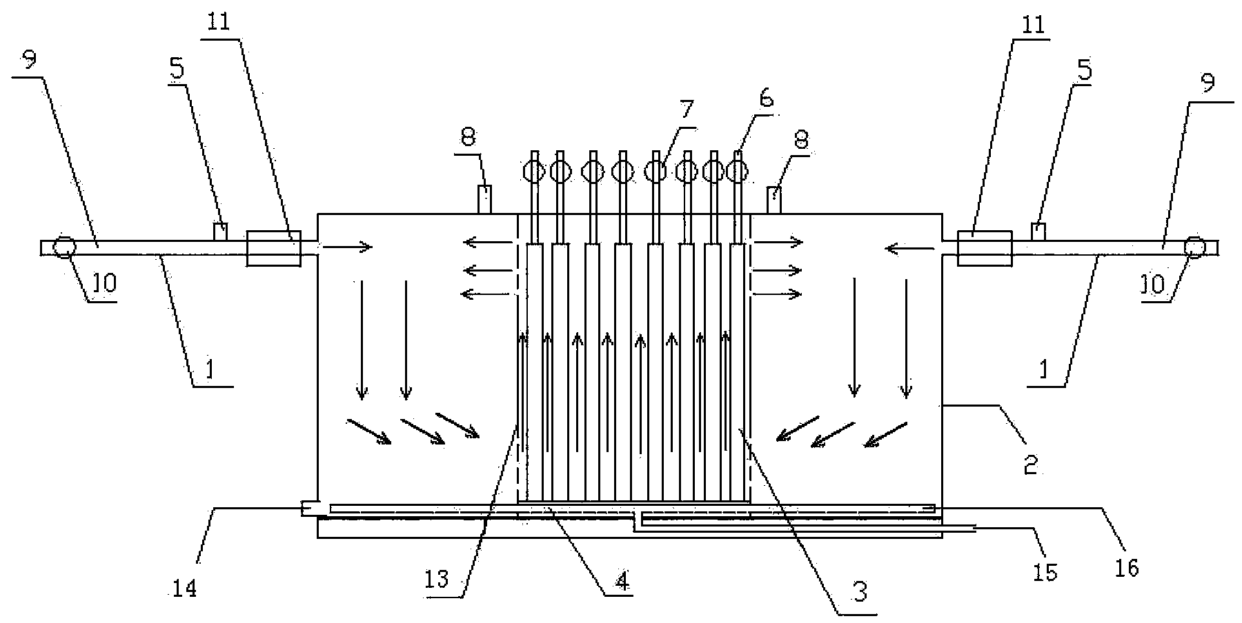 Equipment and method for removing manganese ions in underground water