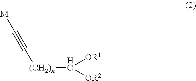 Method of producing aliphatic aldehyde compound having terminal conjugated diene structure and intermediate therefor