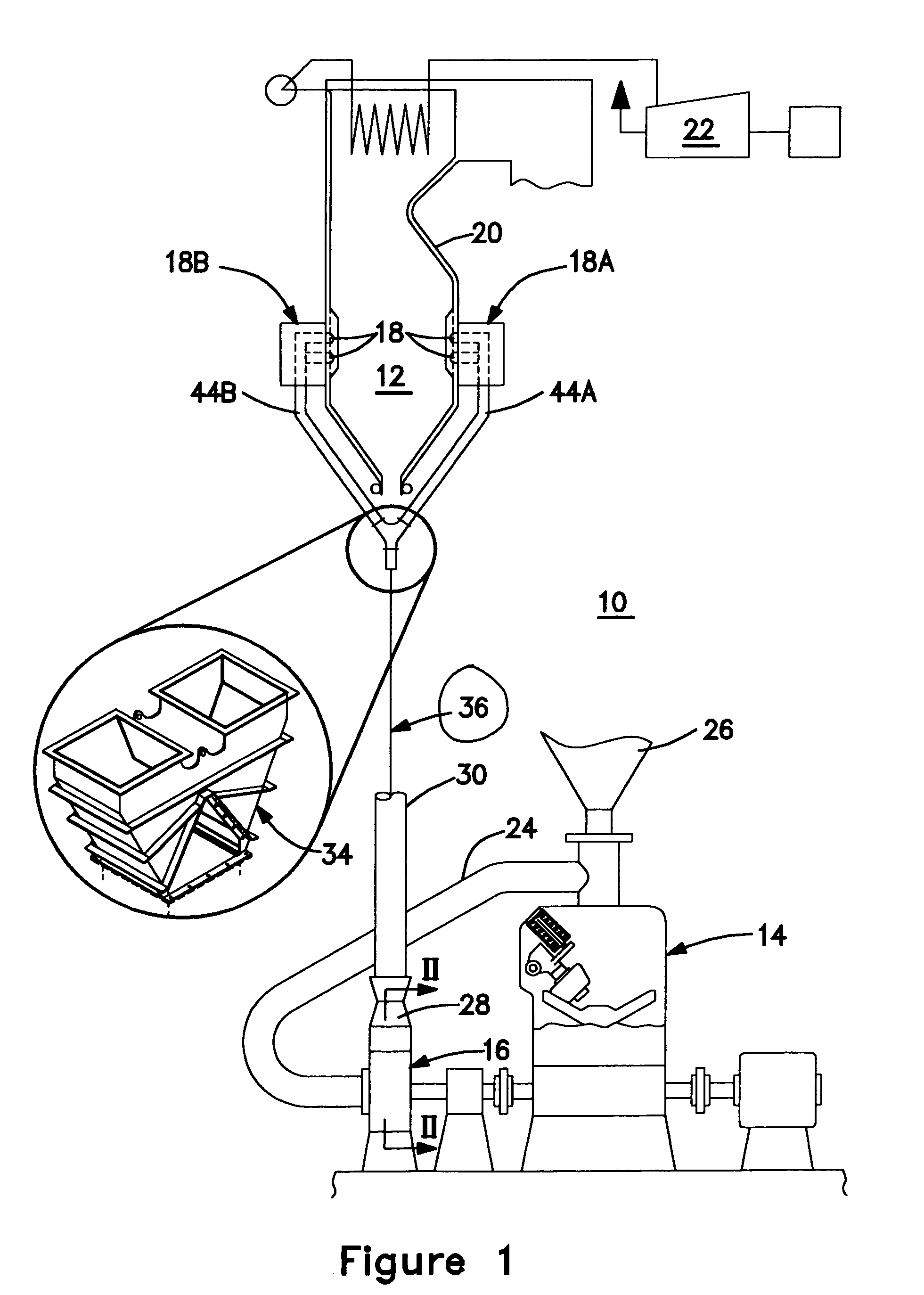 Riffle distributor assembly for a fossil fuel fired combustion arrangement