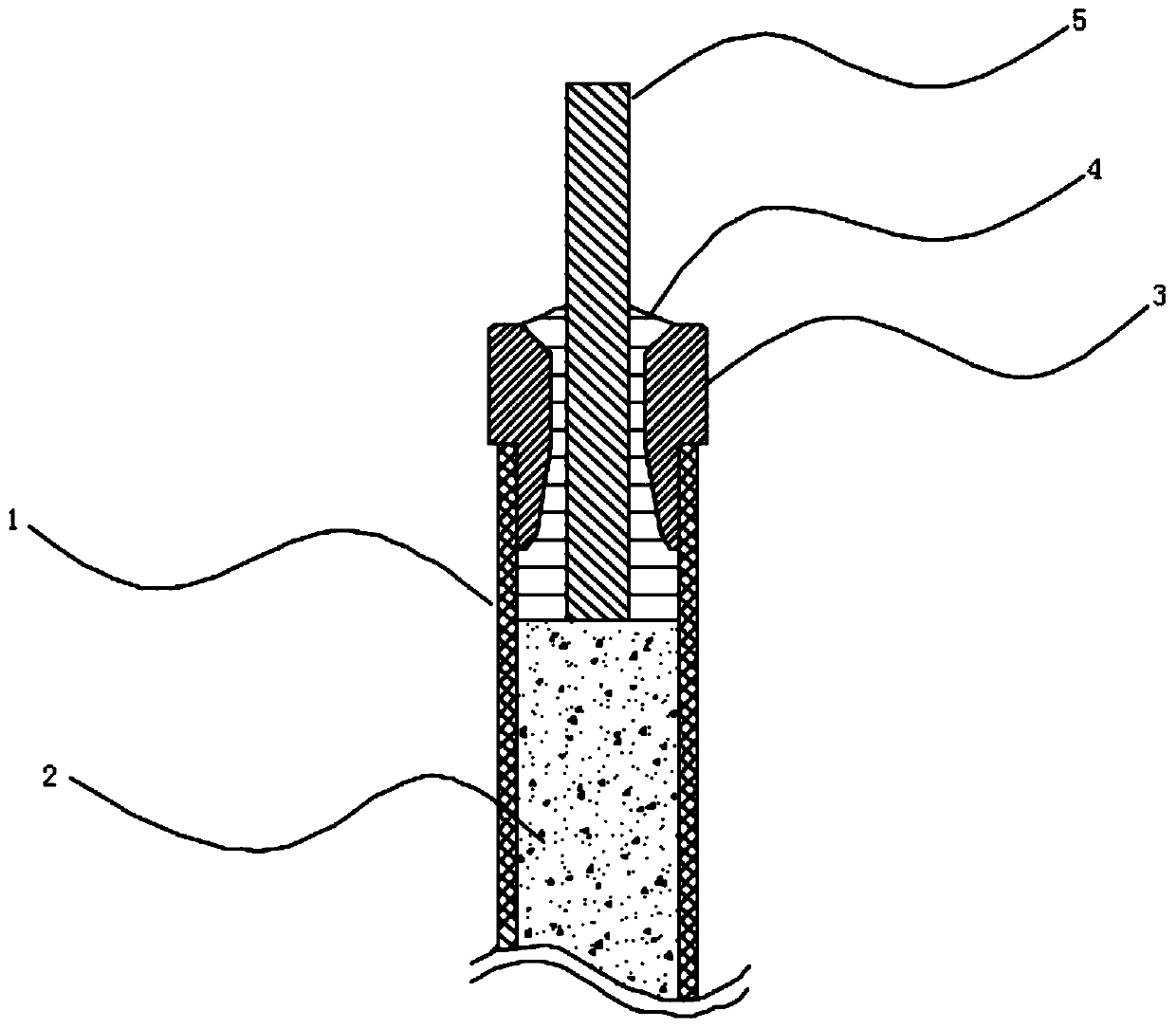 High-reliable electric heating pipe sealing structure and method