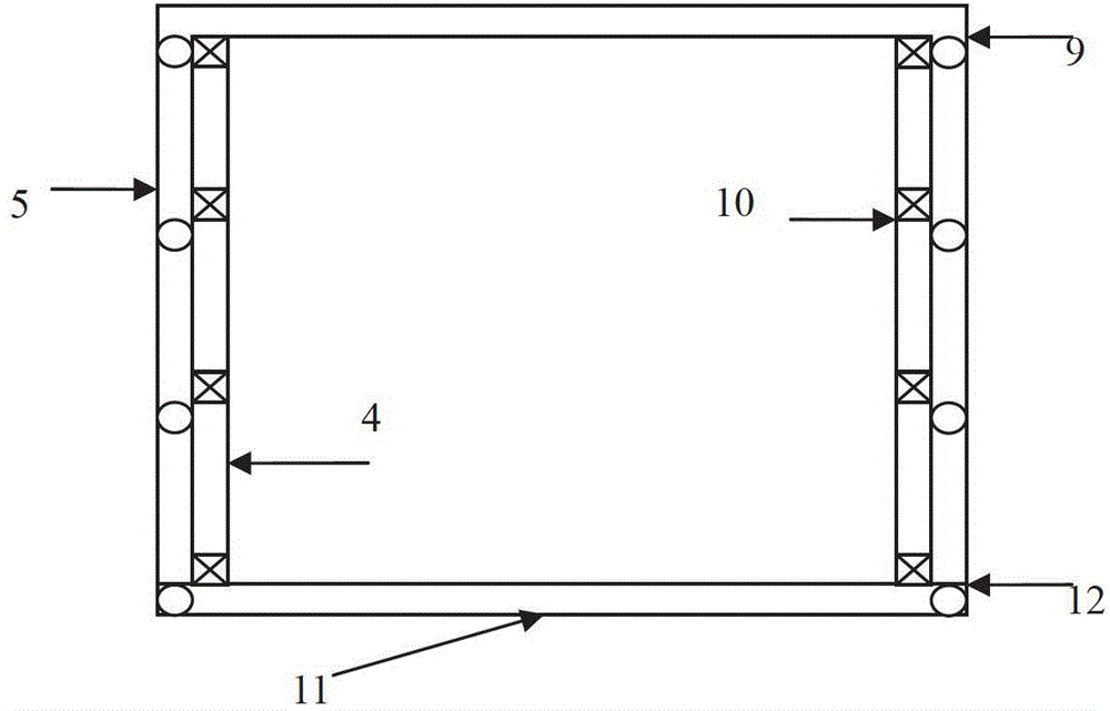 Shed device for boarding bridge