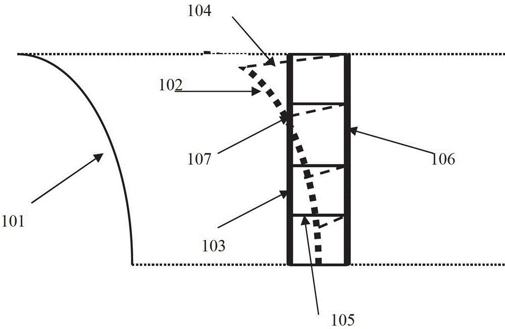 Shed device for boarding bridge