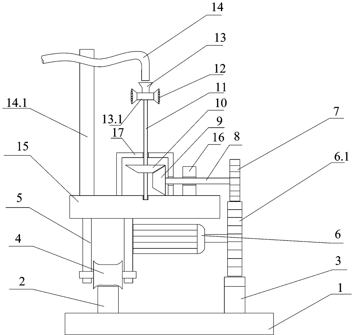 Automatic irrigation device for nursery planting process