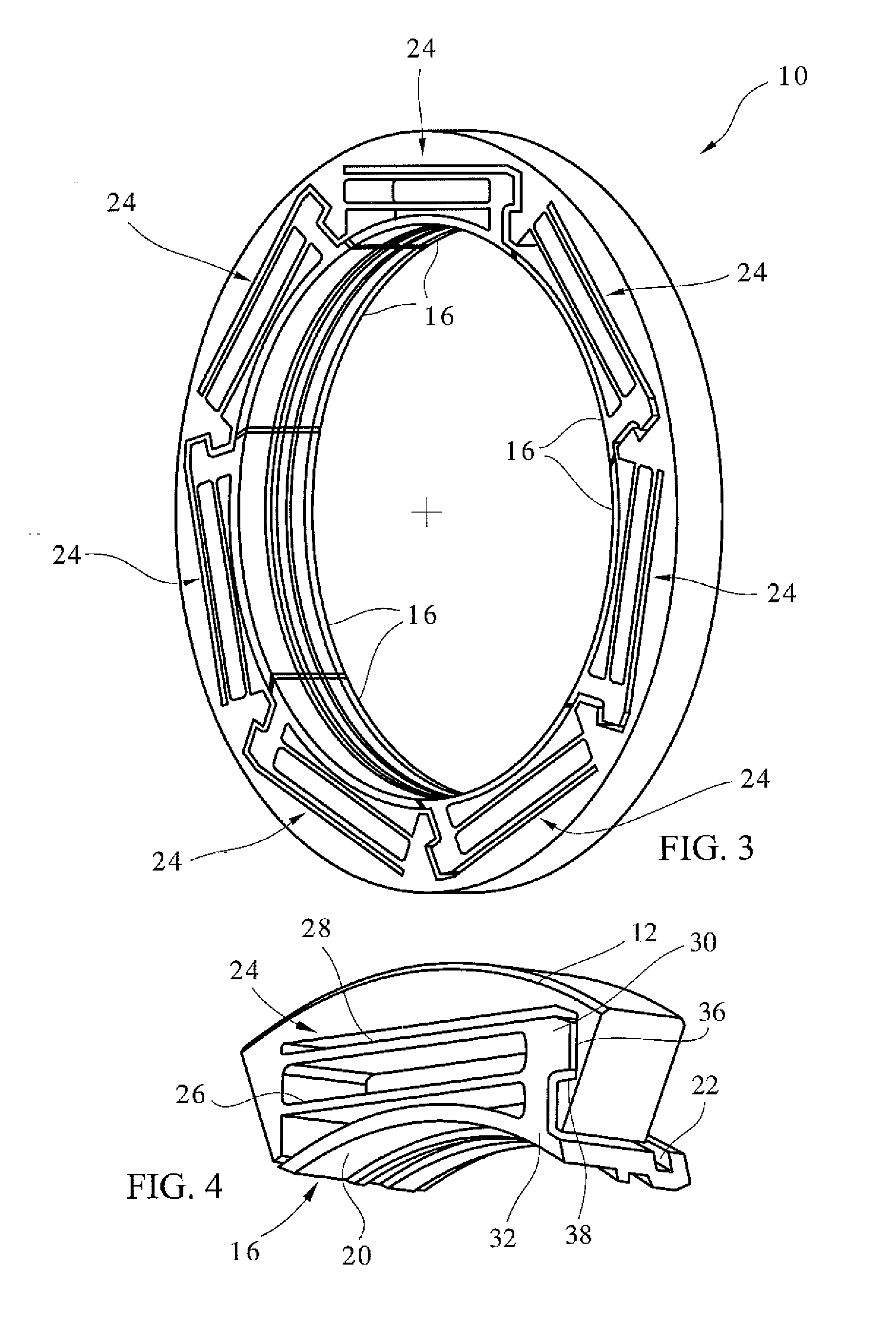 Seal with stacked sealing elements