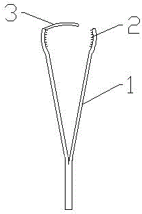 Clamping forceps used for tumor
