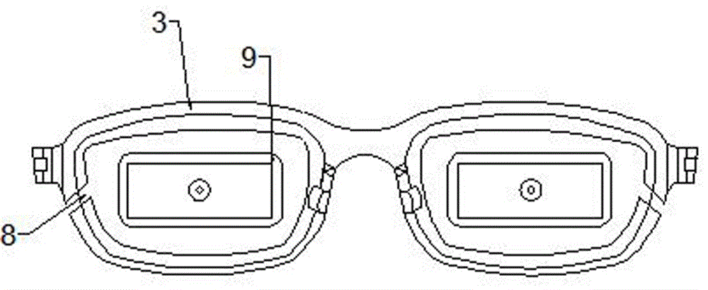 Direct compression molding process method for lens pits of liquid metal spectacles