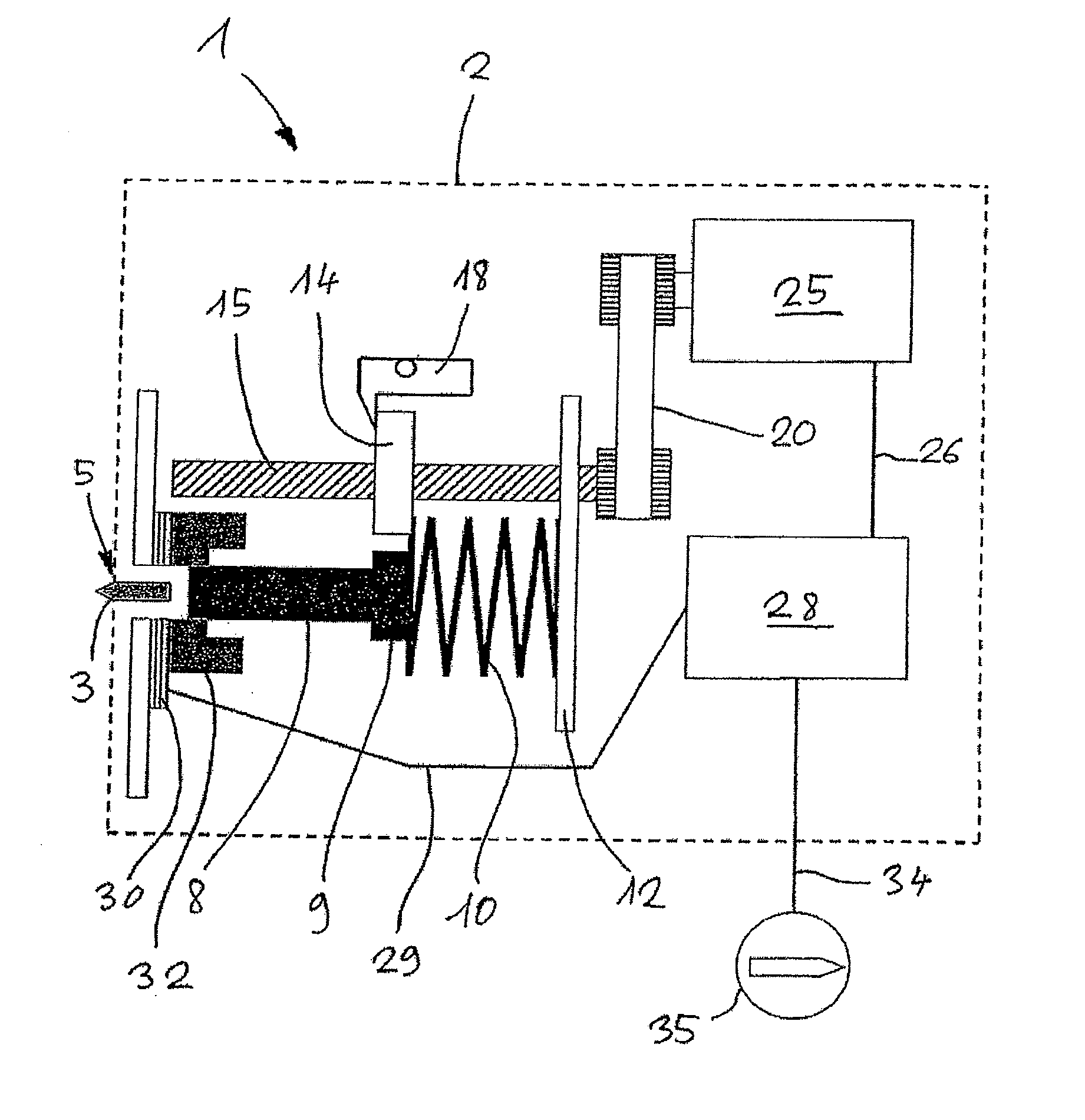 Electrically powered bolt setting device