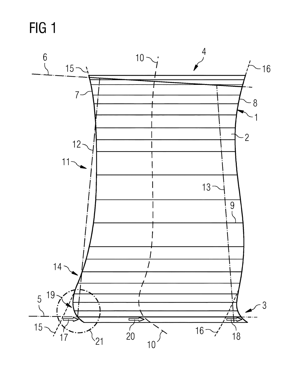 Method for profiling a replacement blade as a replacement part for an old blade for an axial-flow turbomachine