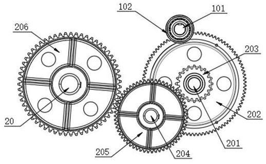 A pumping unit deceleration device with safety protection function