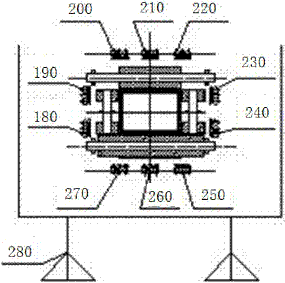 A device for preventing deformation of aluminum profile on-line quenching