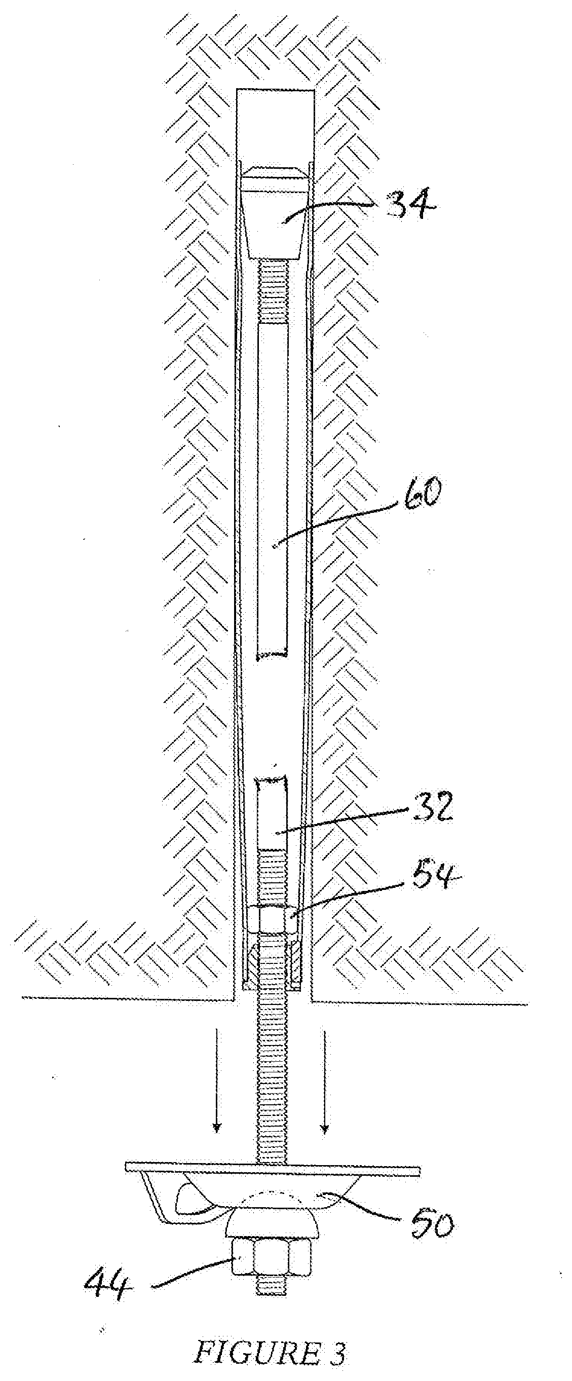 Rock bolt assembly with failure arrestor