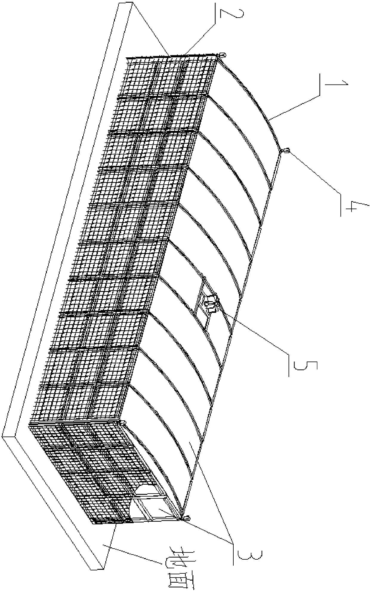 Intelligent large scattered material storage system for coping with strong wind and operating method