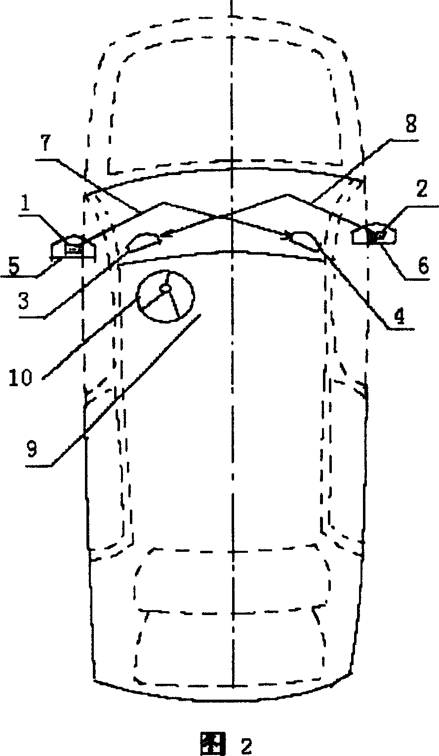 Mirrors for displaying left and right side image of motor vehicle when backing