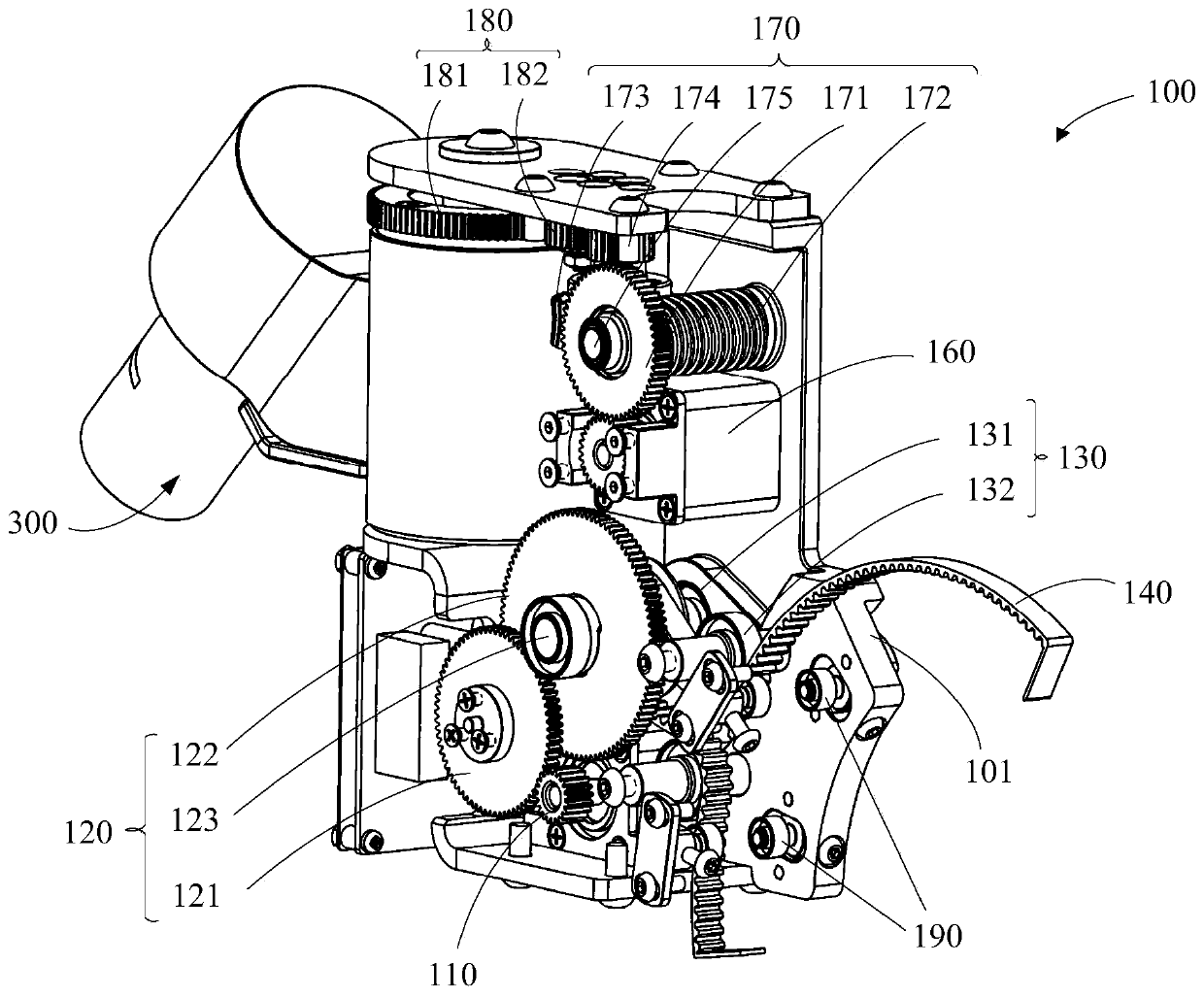 Electric rotating table for surgical navigation device and surgical navigation device