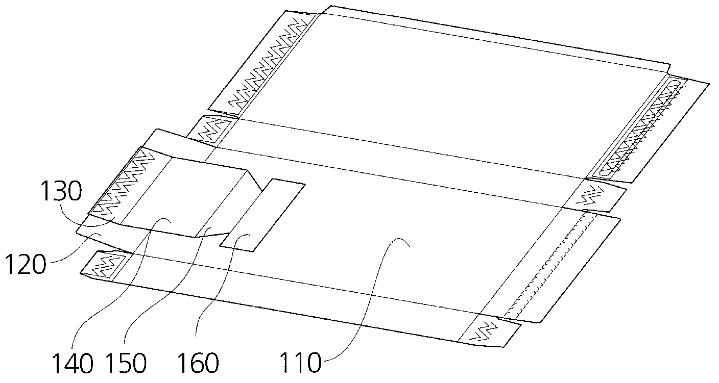 Folding carton having subareas