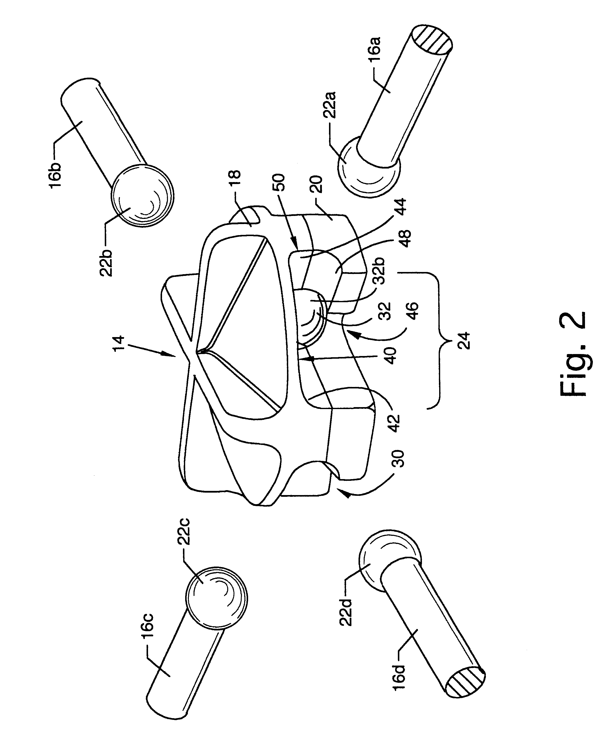 CAM type hub and strut for use in portable and semi-permanent structures