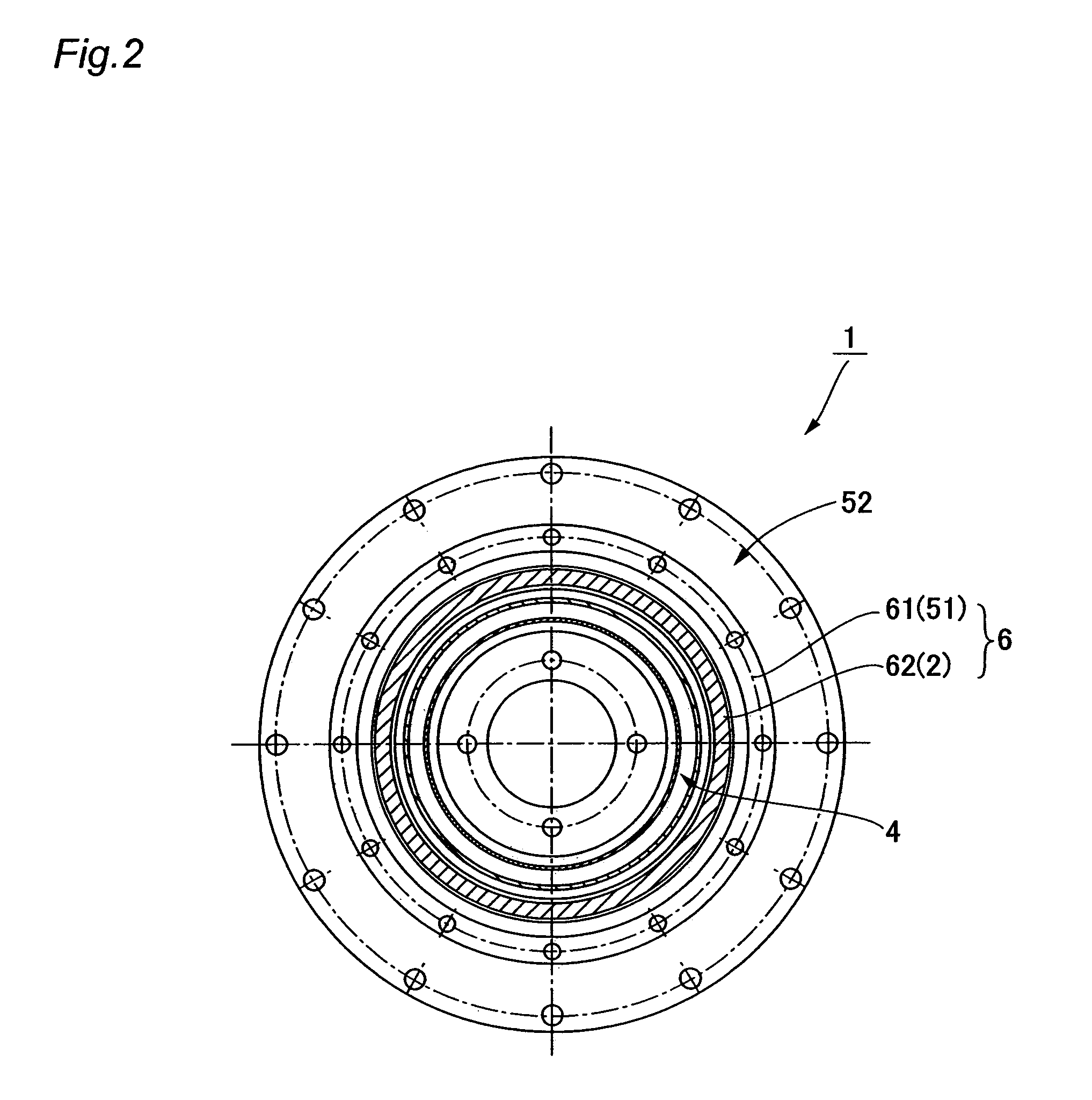 Wave gear device having internal gear integrally formed with inner ring of bearing
