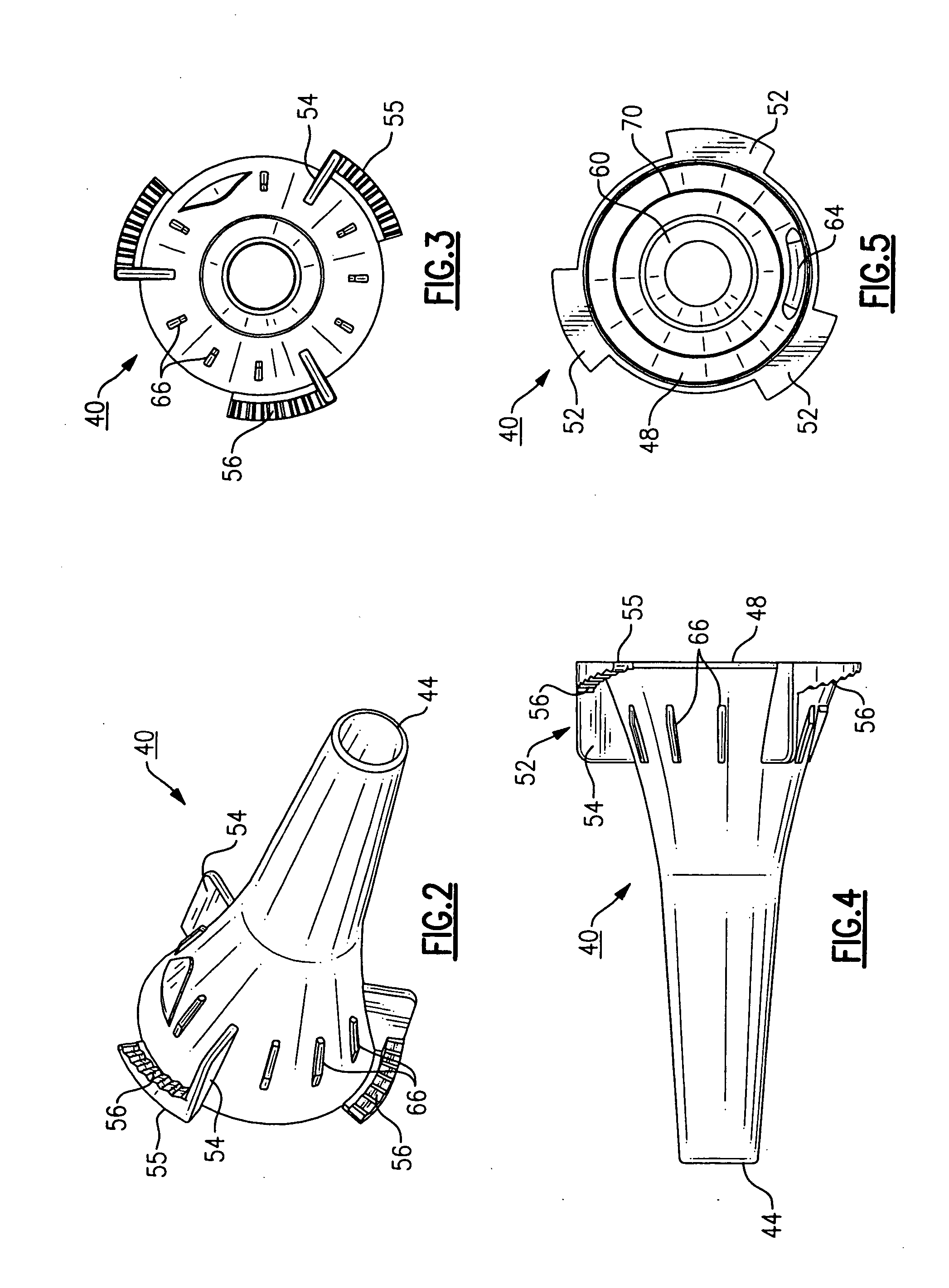 Otoscopic tip element and related method of use