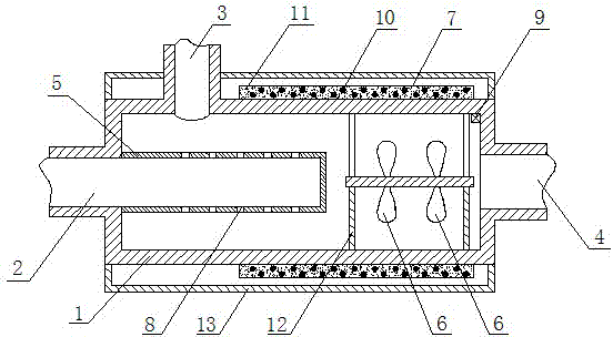 Carbon dioxide foam injecting device of oil well