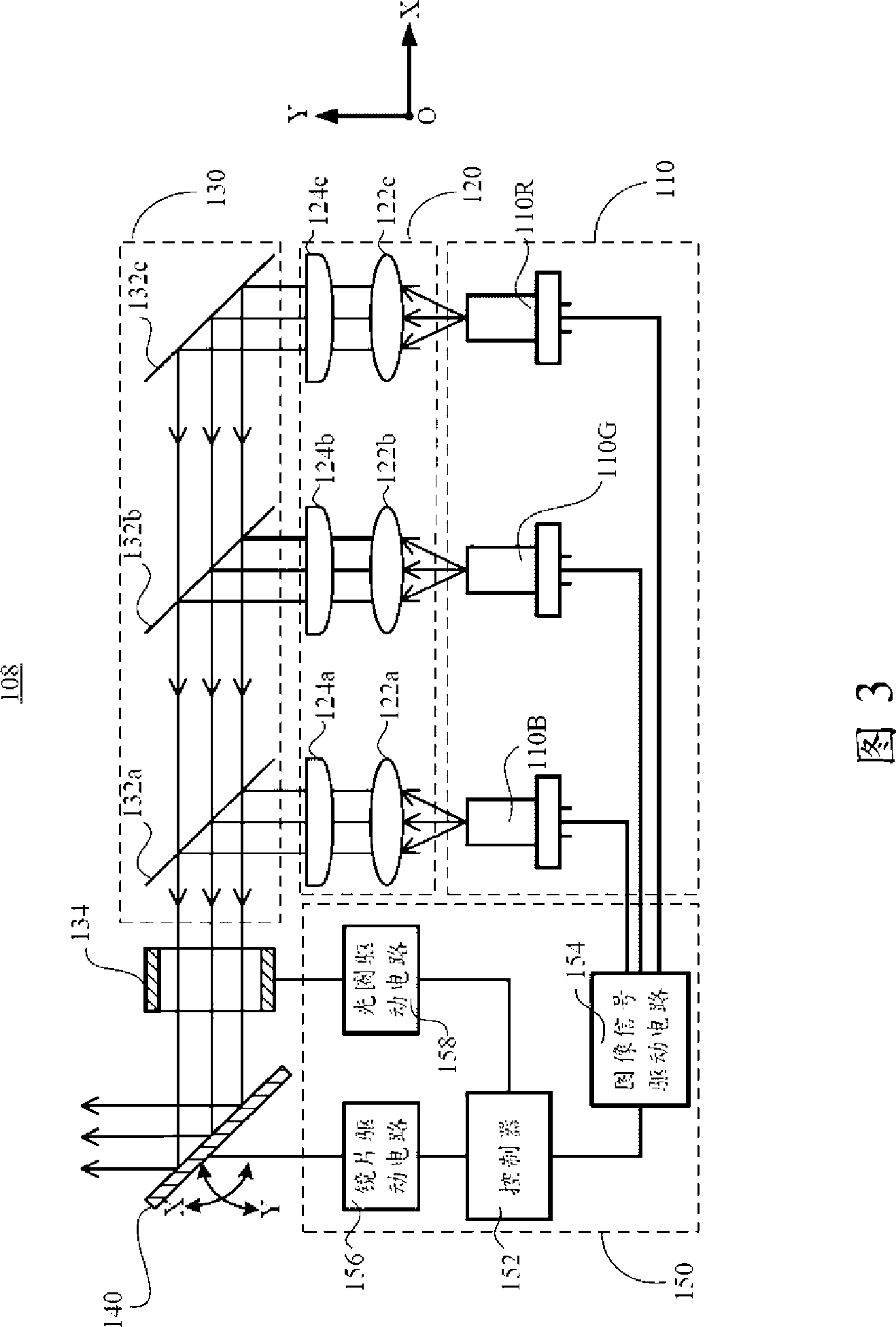 Projecting system and portable electronic apparatus using the same