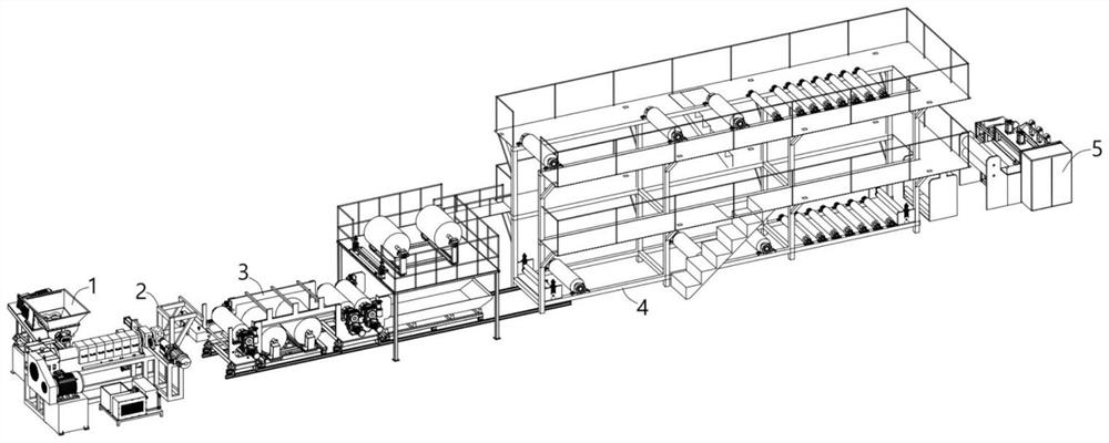 Butyl waterproof roll production line