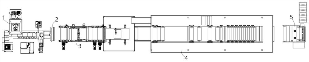 Butyl waterproof roll production line