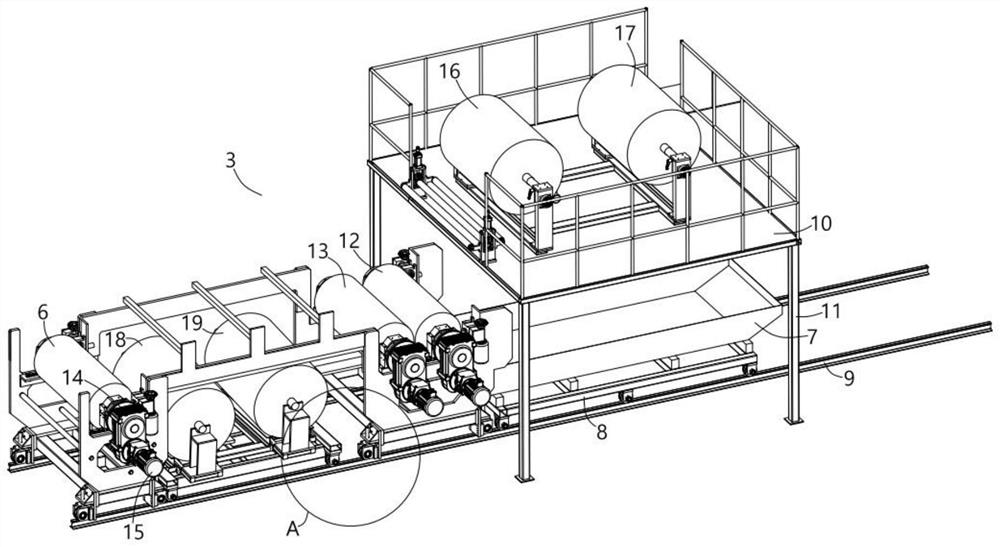 Butyl waterproof roll production line