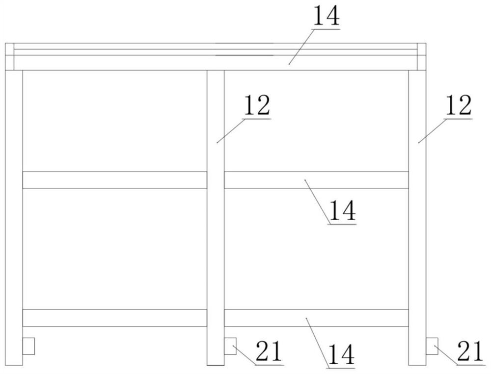 Construction method for skylight fixing frame