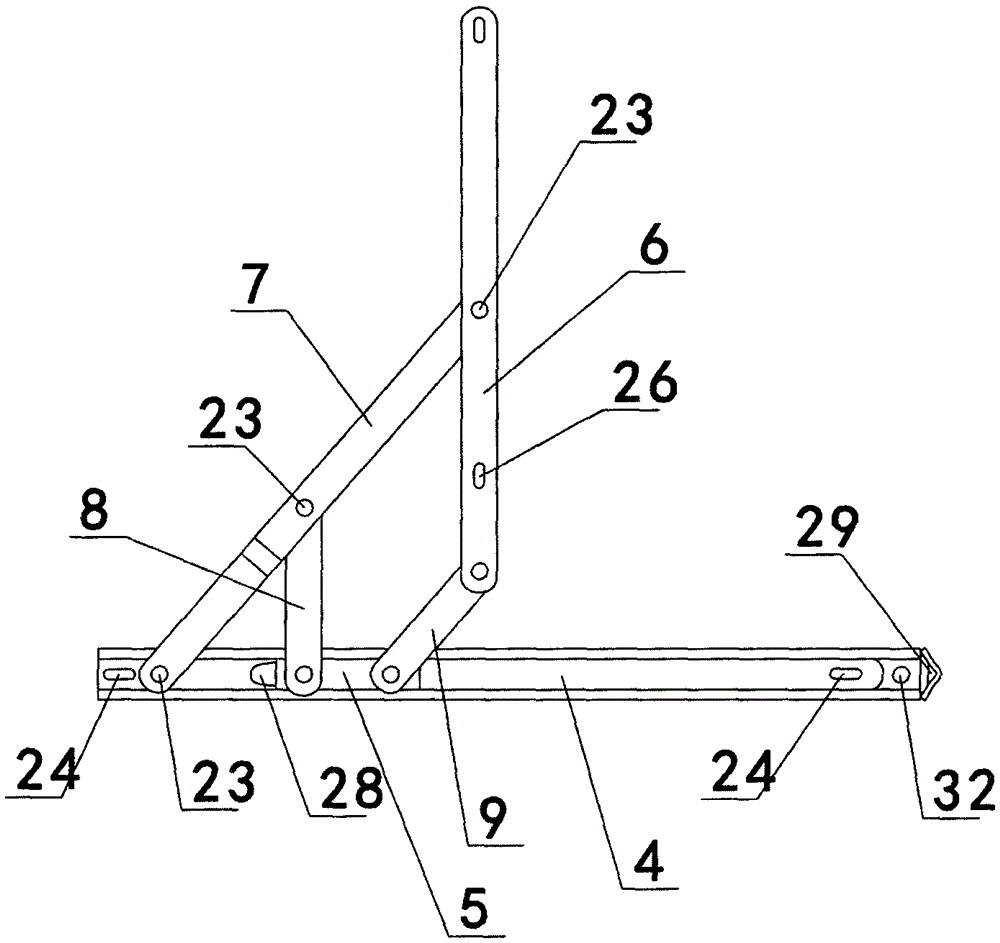 Full-open casement wind bracing limiting device