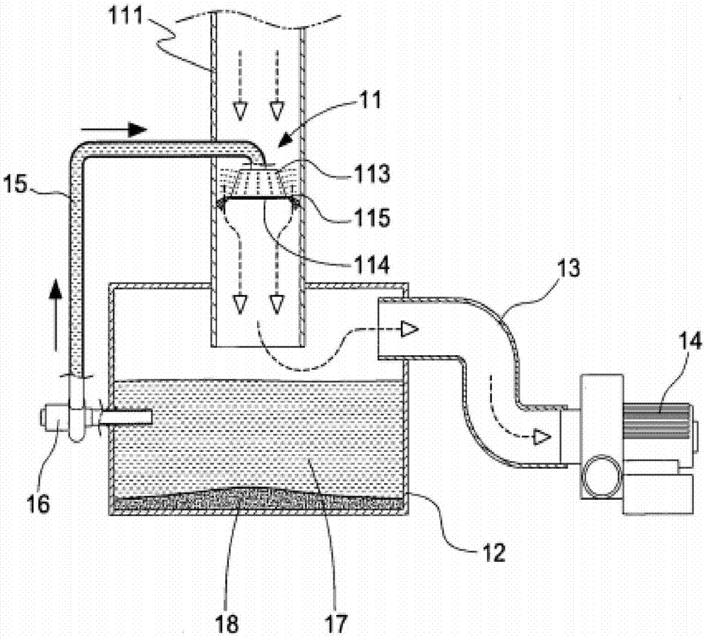 Smoke and dust filter structure