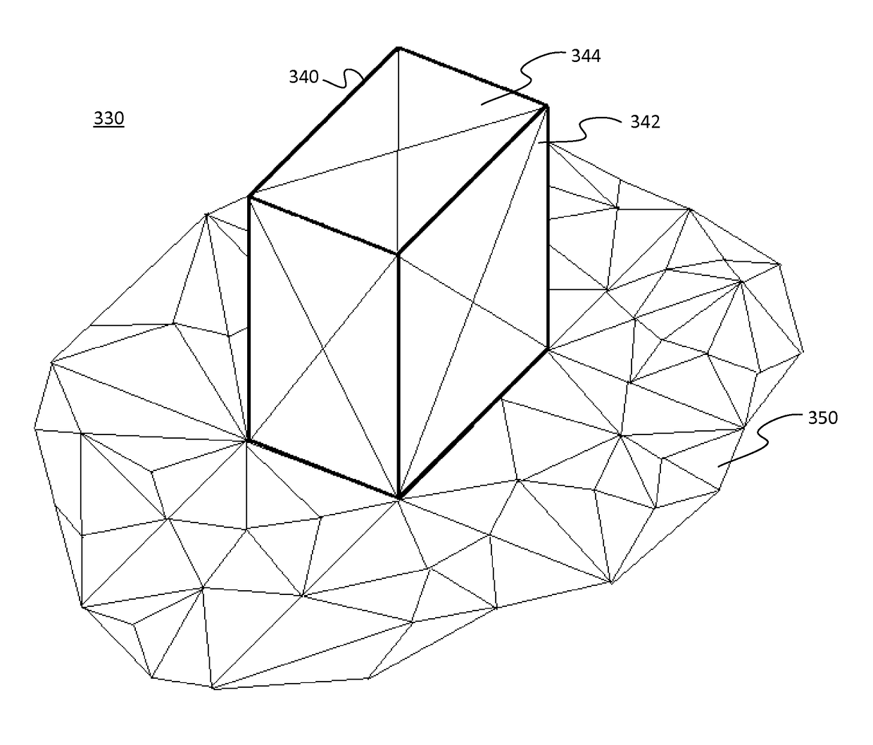 Structure model segmentation from a three dimensional surface