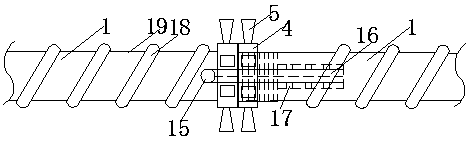 Splicing type rib material