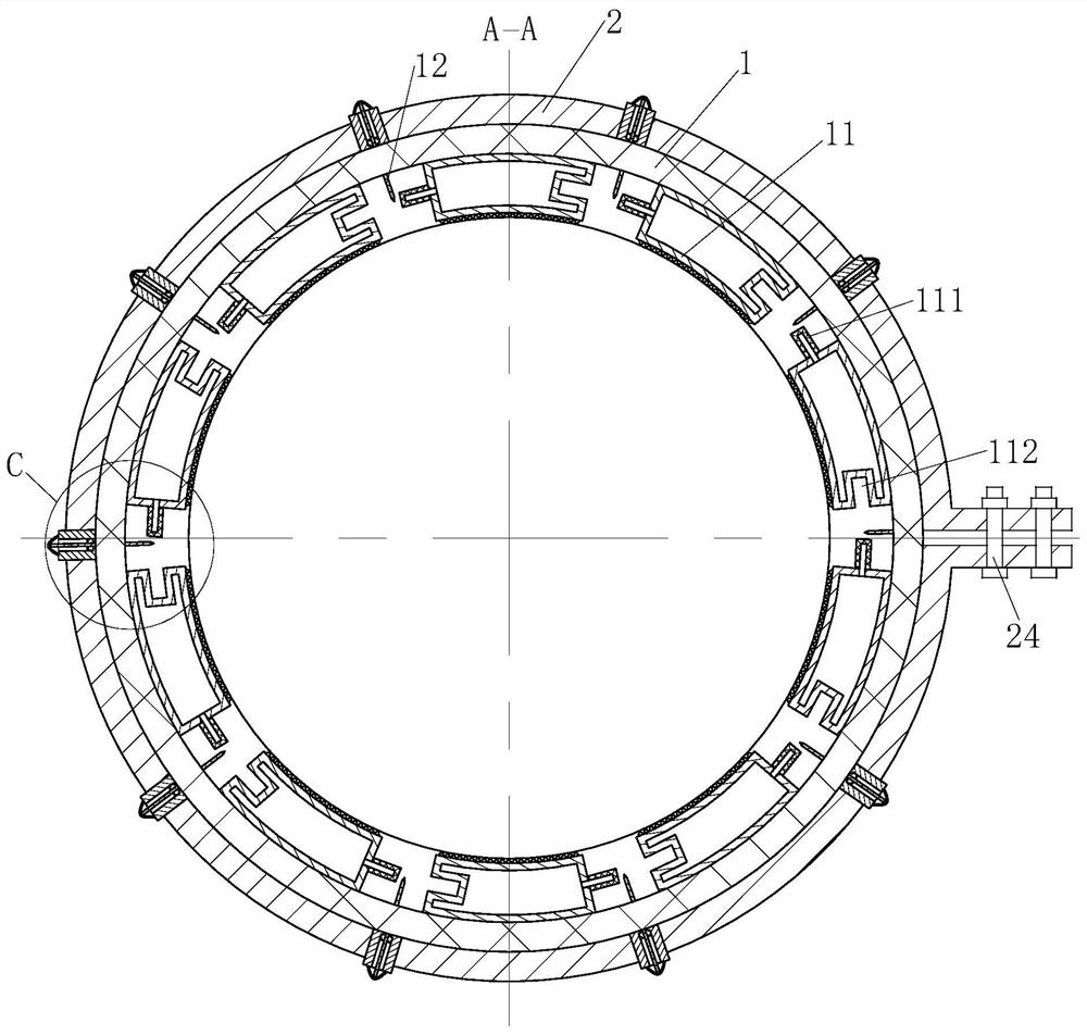 A stainless steel sealing pipe joint