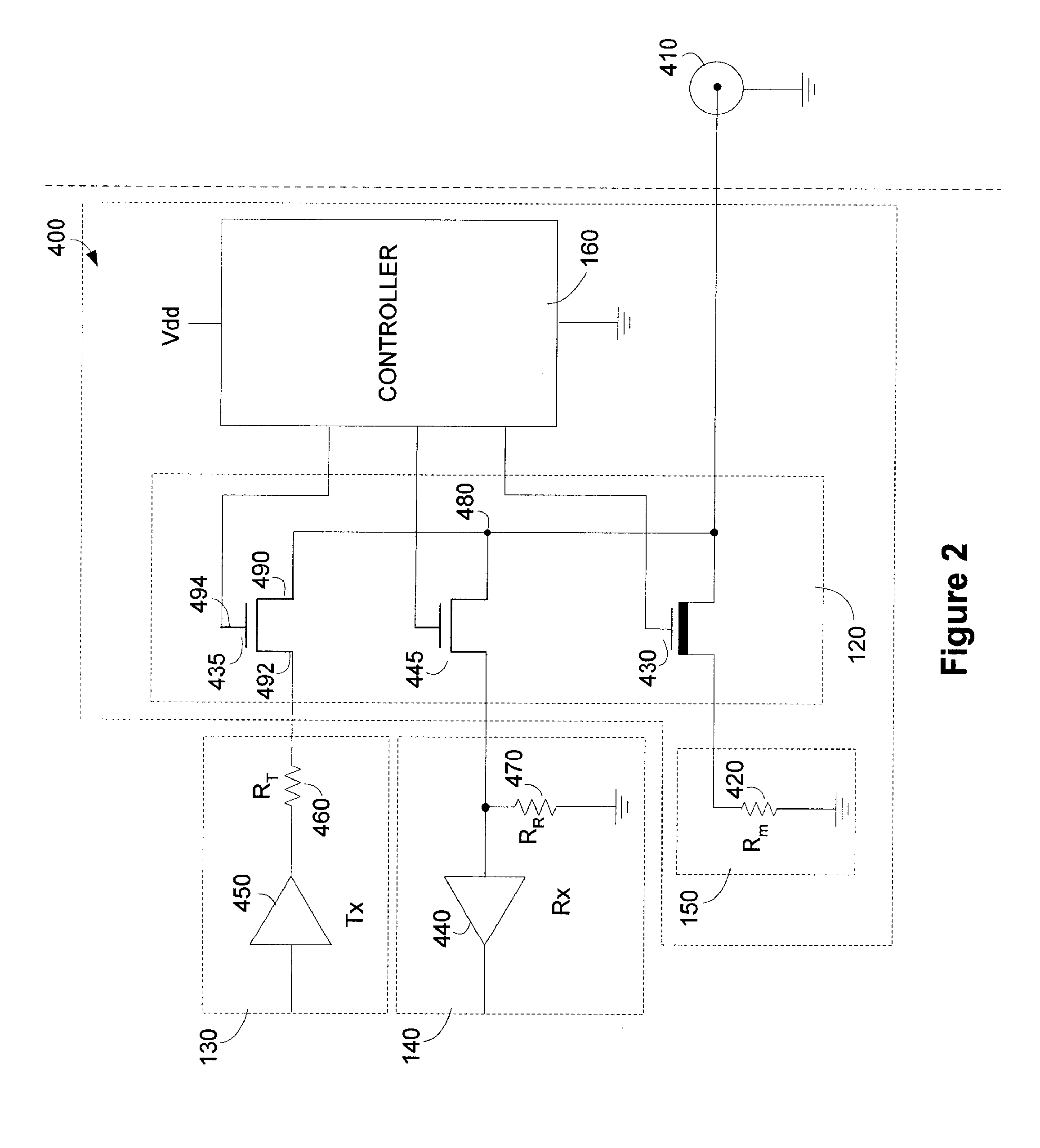 Impedance control for signal interface of a network node